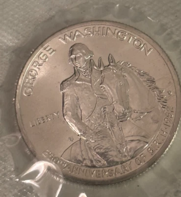 1982 D George Washington Half Dollar 250th Anniversary Silver Uncirculated Half - Image 1 of 2