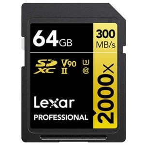 Lexar Professional 2000x SDXC UHS-II Card 64GB  LSD2000064G-BNNNG - Picture 1 of 3