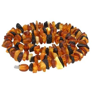 Ámbar multi mezcla cadena de astillas con cierre giratorio piedra preciosa piedra curativa 45 cm - Imagen 1 de 1