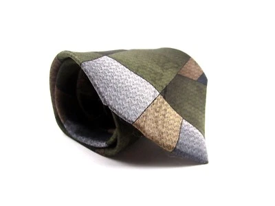 Corbata Geométrica Puritan Verde Multicolor 58 x 3.5 Nueva Foto 1 de 3