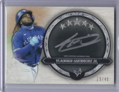 2021 Topps Five Star Silver Signatures Autograph Vladimir Guerrero Jr. 25/40 - Image 1 of 2