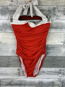 Lauren Ralph Lauren Women’s Red One Piece Bathing Suit 6 - Picture 1 of 4