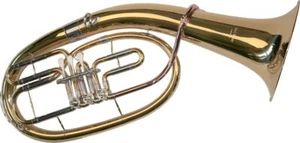 Cuerno tenor K Glaser Bb 3 válvulas, tubo de boca de latón dorado, rótulas, estuche - Imagen 1 de 5