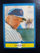 Mark Grace Chicago Cubs #9 1989 Pacific Cards & Comics Blue Border Odd