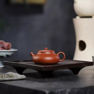 120cc Yixing Zisha Arcilla Púrpura Original Shengsha ZhuNi Hecha a Mano Tetera Rongtian - Imagen 1 de 9