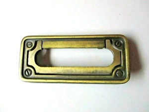 Drawer 3186 Rectangular Drop Bail Pull Handle Dark Satin Brass 3-1/2" Centers 1 - Picture 1 of 7