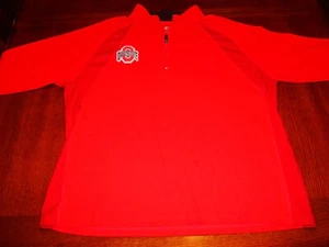OHIO STATE BUCKEYES STARTER LEICHTER 1/4 ZIP PULLOVER JACKE ROT XL SCHÖN - Bild 1 von 4