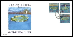 MayfairStamps Cocos (Keeling) Islands FDC 1990 Christmas First Day Cover aar_958 - Picture 1 of 2