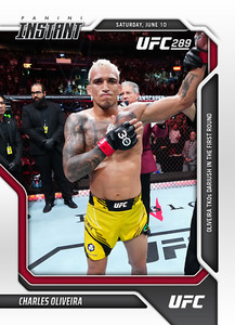 2023 PANINI UFC 289 #50 - CHARLES OLIVEIRA -  "1st ROUND TKO DARIUSH" - PREorder