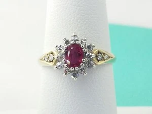 New 10k Yellow Gold&White  0.16 Carrat Diamond  Women's Ring  - Picture 1 of 5