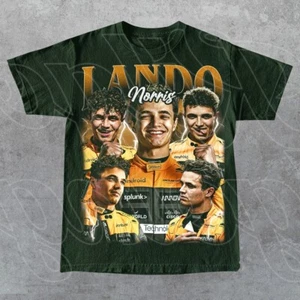 Limited Lando Norris Vintage T-Shirt, Gift For Woman and Man Unisex T-Shirt - Picture 1 of 7
