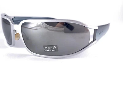 GAFAS DE SOL VINTAGE EXTE EX 5 S PLATEADAS MATE ENVOLVENTES 2001 ITALIA Foto 1 de 4