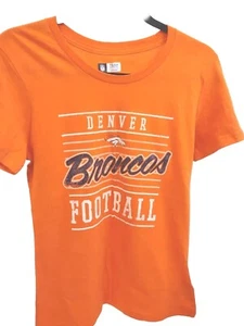 Camiseta Denver Broncos Mujer Mediana M Naranja Equipo de Fútbol NFL Ropa Algodón - Imagen 1 de 5