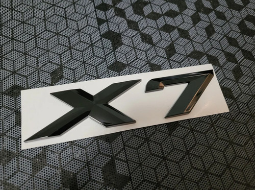 For X7 Car Rear Sticker Trunk Emblem Boot Back Letters Gloss Black | eBay