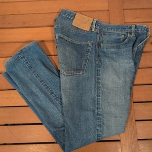 Pantalones de mezclilla orSlow 107 hechos en Japón calce ajustado 30x28 EE. UU. S JPN M (2) 100 % algodón - Imagen 1 de 9