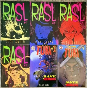 Rasl #1 - #4 Tuki #1 - #2 NM Jeff Smith Set 2008 Cartoon Books - Picture 1 of 10