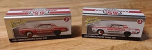 Johnny Lightning  Empty Collectable Tins For 1964 Dodge Ramchargers 330 1:64 New - Picture 1 of 9