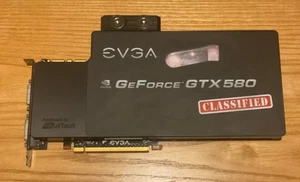 EVGA NVIDIA GTX 580 CLASSIFIED Hydro Copper 3GB GDDR5 PCIe Graphics Card - Picture 1 of 6