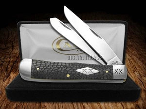 Case xx Alligator Skin Gray Bone 1/500 Trapper 6703AS Stainless Pocket Knife - Picture 1 of 4