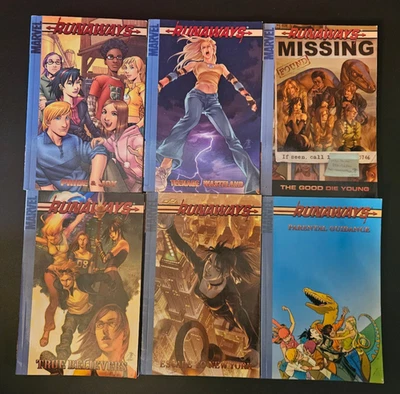Runaways Volume #1-6 TPB Digest Editions Graphic Novel Brian Vaughan Marvel 2004 - Image 1 of 4