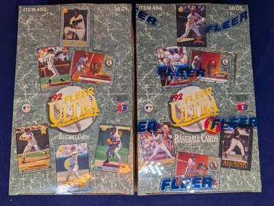 Lote de caja de béisbol Fleer Ultra 1992 serie 1 y 2 sellada de fábrica Foto 1 de 4