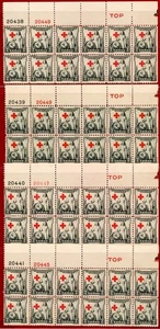 US 1931, #702, American Red Cross, Mint, OG, NH, x16 Plate # Block of 12 - Picture 1 of 4
