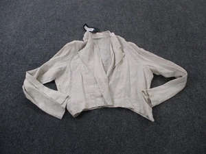 Bryn Walker Jacket Womens L Linen Wrap Open Sweater Cardigan Hathaway NEW - Picture 1 of 11