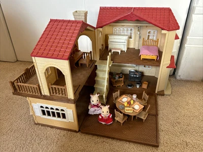 Calico Critters - RED ROOF COUNTRY HOME Juego de regalo extra cocina piano comedor Foto 1 de 4