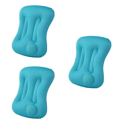  3 PCS Kopfkissen Aufblasbar Strand Aufblasbares Camping Reisekissen - Bild 1 von 4