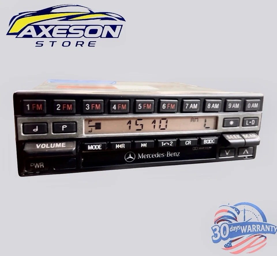 Reproductor de radio casete Becker Grand Prix 86-1993 Mercedes 500SL 420SEL AM/FM fabricante de equipos originales Foto 1 de 4