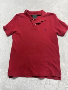 De colección Y2K Lauren Ralph Lauren RLL Mujer Pequeña Roja Polo Cuello Malla Camisa Informal - Imagen 1 de 6