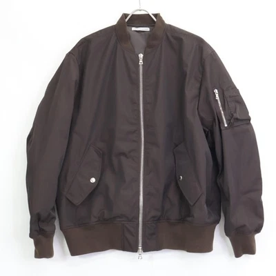 uniform experiment 2420000 Blue Double Zip Flight Jacket Jacket 3 Brown - Image 1 of 4