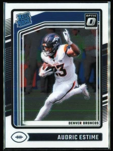 2024 Donruss Optic Audric Estime Rookie Rookie Rated Denver Broncos #206 - Picture 1 of 2