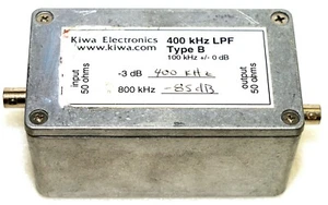 KIWA ELECTRONICS LPF 400 KHZ BLOCKS MW STATIONS FOR LW LONG WAVE LISTENERS BNC - Picture 1 of 4