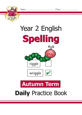 KS1 Year 2 Spelling Daily Practice Book Autumn Term with Answer Ages 6-7 CGP - Image 1 of 4