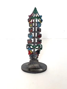 Estaño Alemán Bayern Vintage Maypole Pintado a Mano 3 3/4" Decoración Peltre - Imagen 1 de 2