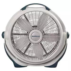 Lasko Wind Machine 20" Pivoting Air Circulator Floor Fan,3 Speeds,23" H,Gray,New - Picture 1 of 8