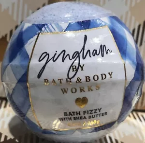 Bath & and Body Works Bath Fizzy with Shea Butter 4.6 oz GINGHAM Blue Original - Picture 1 of 2