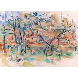 Cezanne, Mountains in Provence, 1886, Lustre Canvas Print, B1 Size - Picture 1 of 10