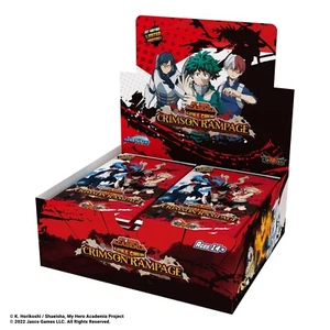 UniVersus - My Hero Academia CCG - Crimson Rampage 1st Edition OPEN Box 24 Packs - Picture 1 of 1