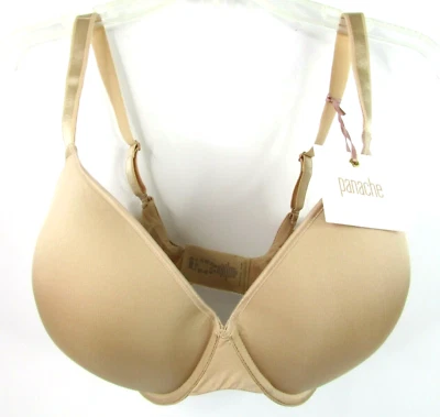 NWT Panache 7327 Porcelain Elan Plunge Bra Nude Size 30H Underwire - Image 1 of 4
