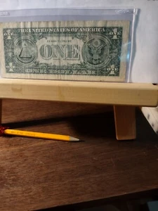 Error 2009 heavy ink stained obverse $1 bill New York B86279628B money currency - Picture 1 of 2