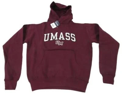 New UMASS Minutemen YOUTH Sizes S-M-L-XL Maroon Hoodie $35 - Image 1 of 4