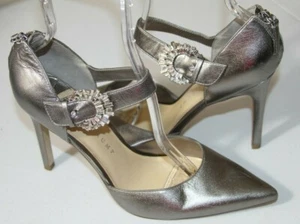 #4 *Ivanka Trump Gloree 2 Metallic Gun Metal Pointed Toe Pumps  Size 9.5  $160 - Picture 1 of 8