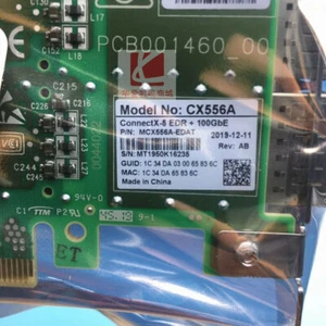 Mellanox MCX556A-EDAT 100GB QSFP28 NETWORK ADAPTER ConnectX-5 Dual-Port EX VPI - Afbeelding 1 van 3