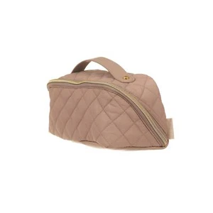 Bolsa de cosméticos acolchada bolsa de artículos de tocador organizador de viaje almacenamiento de maquillaje mediano - Imagen 1 de 3