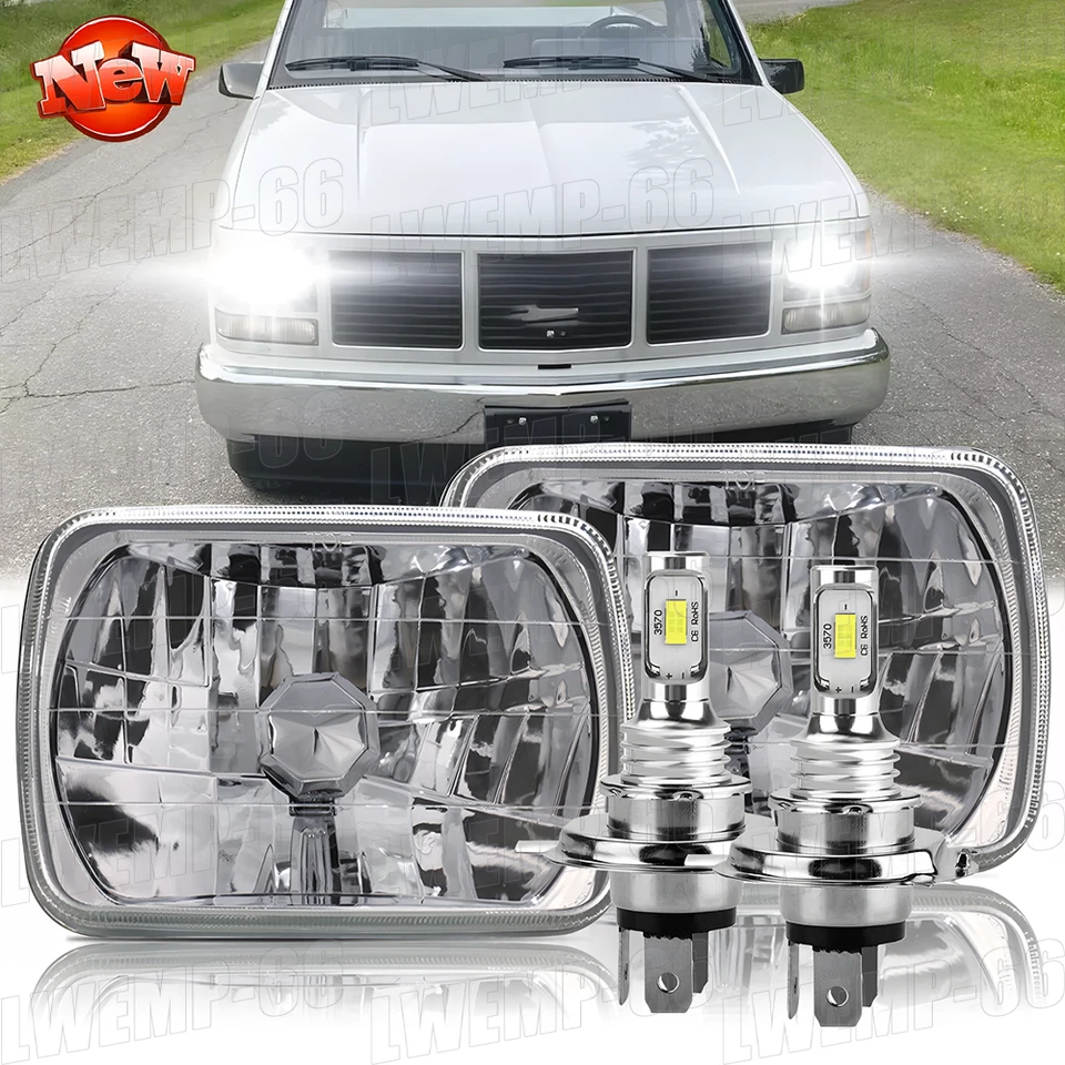 Faro LED H6054 7x6" Hi-Lo para camioneta Chevy C1500 C2500 C3500 Suburban Foto 1 de 4