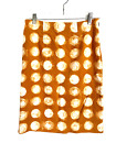 MAEVE Anthropologie Corded Dots Pencil Skirt 0 Mustard Gold Circles Lined
