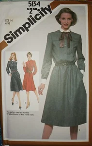 Simplicity Pullover Dress Sewing Pattern #5134 (Size 14 - New) - Picture 1 of 1