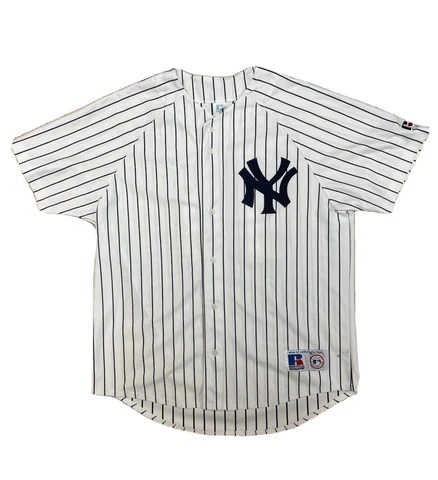 Vintage Alex Rodriguez New York Yankees Russell Athletics Pinstriped Jersey XL Cover